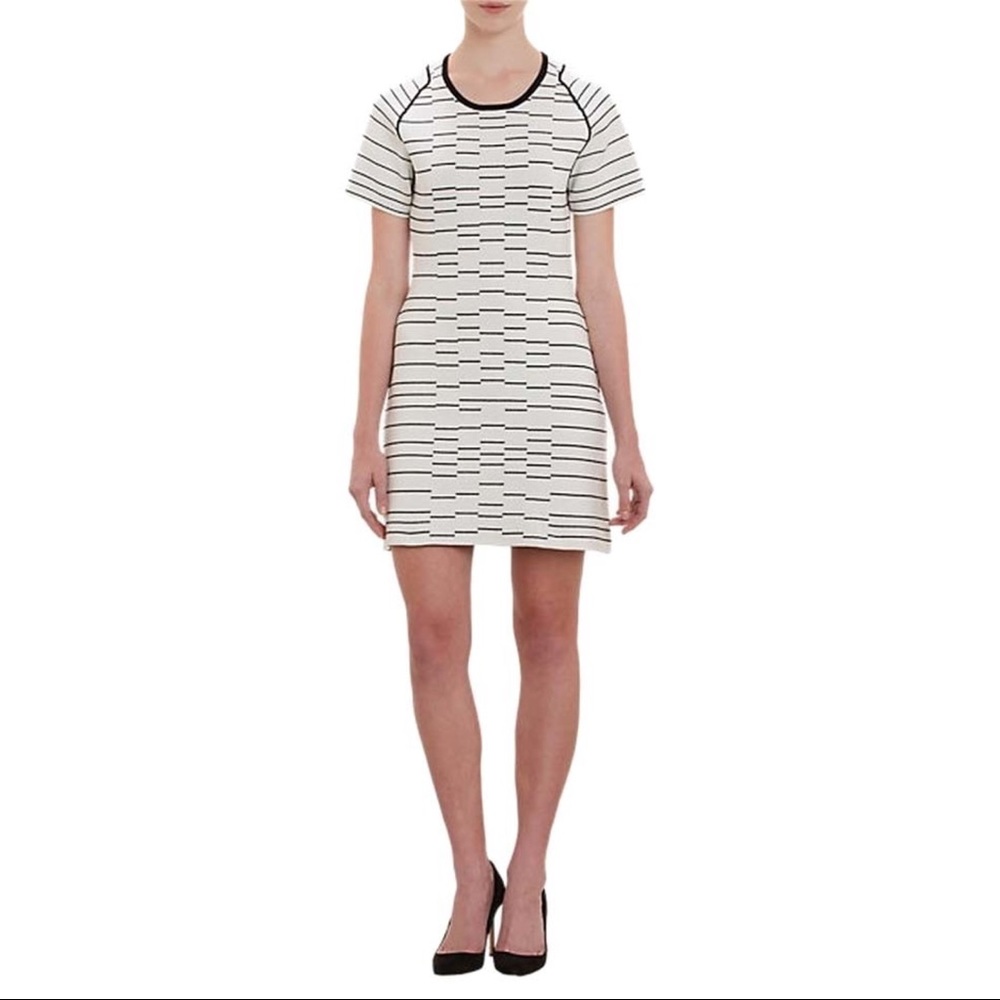 NWT Thakoon Blk/Wht Knit Stripe Dress